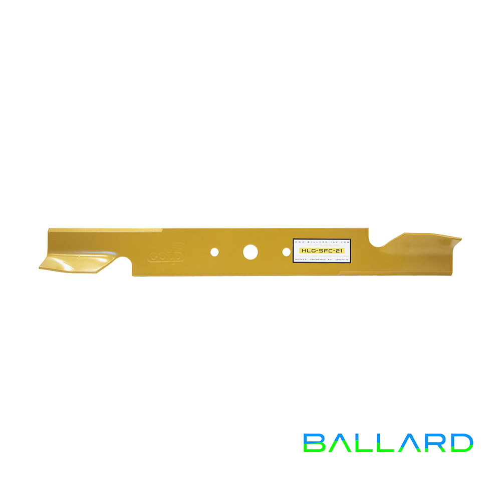 HIGH LIFT Mower Blade:&nbsp;21" Long, 3/4&rdquo; Center Hole w/ Guide Holes, .140" Thick (One Blade System) image number null